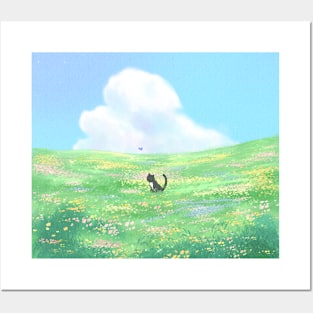 Meadow Cat Posters and Art